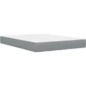 vidaXL Bedframe met matras Lichtgrijs 120 x 200 cm Polyester