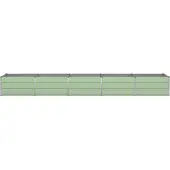 vidaXL Plantenbak Groen 400 x 80 x 45 cm Staal