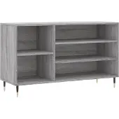vidaXL Schoenenkast 102x36x60 cm bewerkt hout sonoma grijs