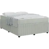 vidaXL Bedframe Lichtgrijs 160 x 200 cm Stof