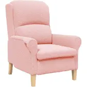 vidaXL Fauteuil Roze Zachte Sherpa-stof
