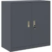 vidaXL Opbergkast Antraciet 90 x 40 x 90 cm Staal