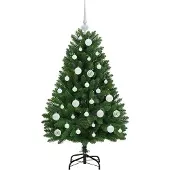vidaXL Kunstkerstboom met 150 LED Groen 120 cm PVC en Metalen