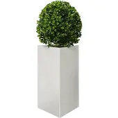 vidaXL Plantenbak driehoek 50x43x75 cm roestvrij staal