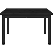 vidaXL Salontafel, zwart, eikenlook, 60 x 60 x 36 cm, houtvezel