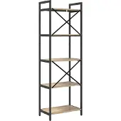 vidaXL Boekenplank 5-laags 56 x 34 x 171 cm Bewerkt hout Sonoma Eik