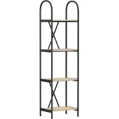 vidaXL Boekenplank 4-laags 40 x 30 x 146 cm Bewerkt hout Sonoma Eik