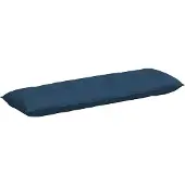 vidaXL Rugkussen Blauw 200 x 19 x 50 cm Stof