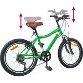 vidaXL Kinderfiets 24 Inch 6-Speed voor 8-12 jaar oud Groen