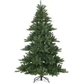 vidaXL Kunstmatige Hinged Kerstboom Groen 210 cm PVC en Staal