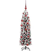vidaXL Kunstkerstboom Groen 150 cm PVC en Staal en Kunststof