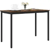 vidaXL Staande Bartafel Bewerkt hout Rechthoekig