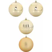 vidaXL Kerstbal Set XXL 4 st Goud Ø 20 cm Kunststof