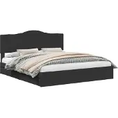 vidaXL Opbergbed met lade met opslag Zwart 200 x 200 cm Bewerkt hout