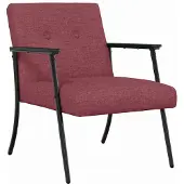 vidaXL Fauteuil Wijnrood Stof