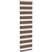 vidaXL Zebra rolgordijn 50x100 cm stofbreedte 45,9cm polyester bruin
