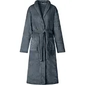 vidaXL Badjas zonder Kap Marineblauw m Flanel