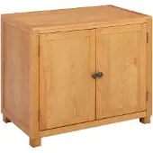 vidaXL Kast met opslag Bruin 78 x 50 x 70 cm Massief Eikenhout