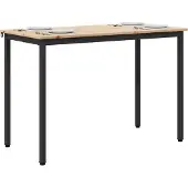 vidaXL Eettafel, naturel, 110 x 55 x 75 cm, massief grenenhout