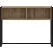 vidaXL Bijzettafel Artisanaal eiken 100 x 36 x 75 cm Bewerkt hout
