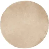 vidaXL Tapijt van imitatie schapenvacht TAFALLA Beige Ø 160 cm