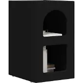 vidaXL Nachtkastje ELST Zwart 29,5 x 33,5 x 50 cm Bewerkt hout