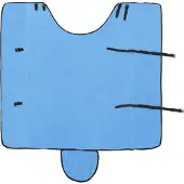 vidaXL Paardendeken Volledig Aqua 155 cm Polyester