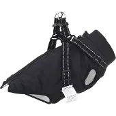 vidaXL Hondenjas Zwart L24 Fleece en polyester