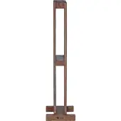 vidaXL Rek Bruin 20 x 25 x 100 cm Massief Mahoniehout