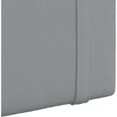 vidaXL Hangend hoofdbord Met LED-verlichting Lichtgrijs Stof