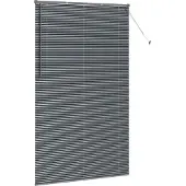 vidaXL Venetiaanse jaloezie Donkergrijs 220 x 125 cm 25 mm Aluminium