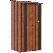 vidaXL Tuinhuisjes Bruin 103 x 86 x 200 cm Metaal