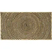vidaXL Vloerkleden Zwart 60 x 110 cm Jute