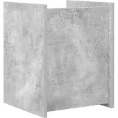 vidaXL Tijdschriftenrek Betonnen Grijs 35 x 35 x 45 cm Bewerkt hout