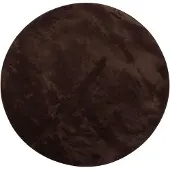 vidaXL - Middelpolig - zacht - en - wasbaar - tapijt - HUARTE - Bruin - Ø - 80 - CM