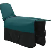 vidaXL Paardendeken Donkergroen en zwart 155 cm Polyester