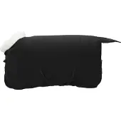 vidaXL Paardendeken Zwart 145 cm Polar fleece