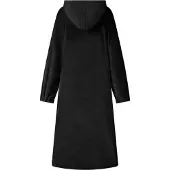 vidaXL Deken hoodie Zwart M Flanel