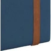 vidaXL Hangend hoofdbord Met LED-verlichting Blauw Antiek PU