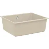 vidaXL Wasbak 80% Kwarts en 20% Hars 530 x 460 mm Beige
