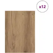 vidaXL Dekoplatten, 12 stuks, Artisan-eikenhout, 15 x 21 x 0,27 cm