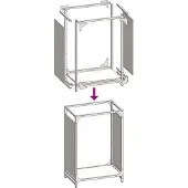 vidaXL Brandhoutrek 44x28x65 cm koudgewalst staal antracietkleurig