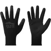 vidaXL Werkhandschoenen 12 st Zwart 10 / xl Polyester