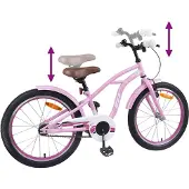vidaXL Kinderfiets 20 Inch voor 6-11 jaar oud Licht Roze