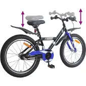 vidaXL Kinderfiets 18 Inch voor 5-7 jaar oud Zwart