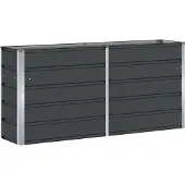 vidaXL Plantenbak Antraciet 160 x 40 x 75 cm Staal