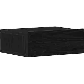 vidaXL Nachtkastje zwevend 40x32x15 cm bewerkt hout zwart eiken