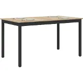vidaXL Eettafels 140 x 80 x 75 cm Bewerkt hout Sonoma Eiken