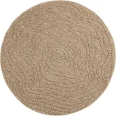 vidaXL Binnen- en buitenkleed AGIRA Naturel Ø 120 CM Polyester