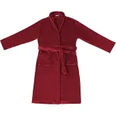 vidaXL Badjas zonder Kap Bordeaux Rood s Flanel